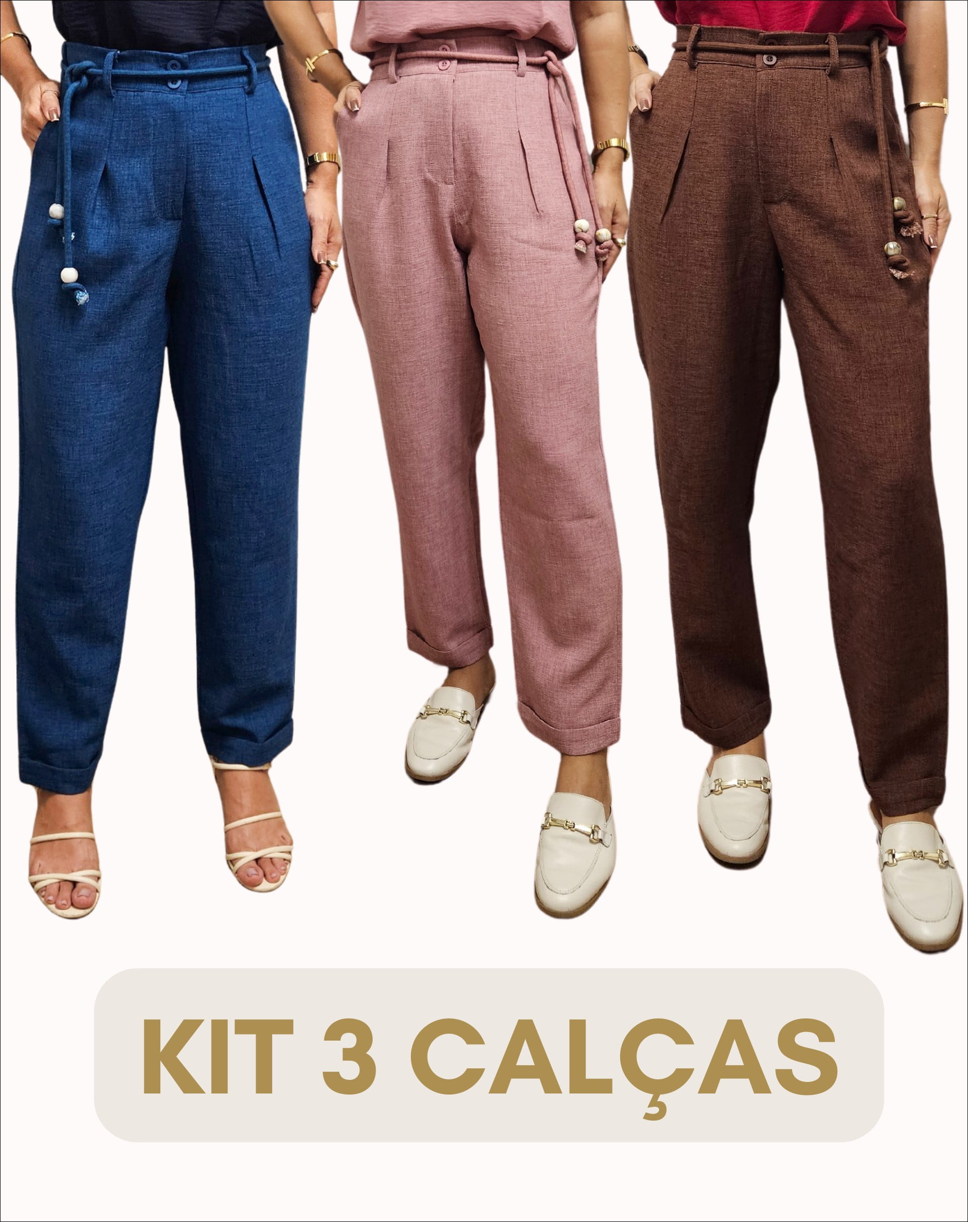 Kit 3 calça Divina