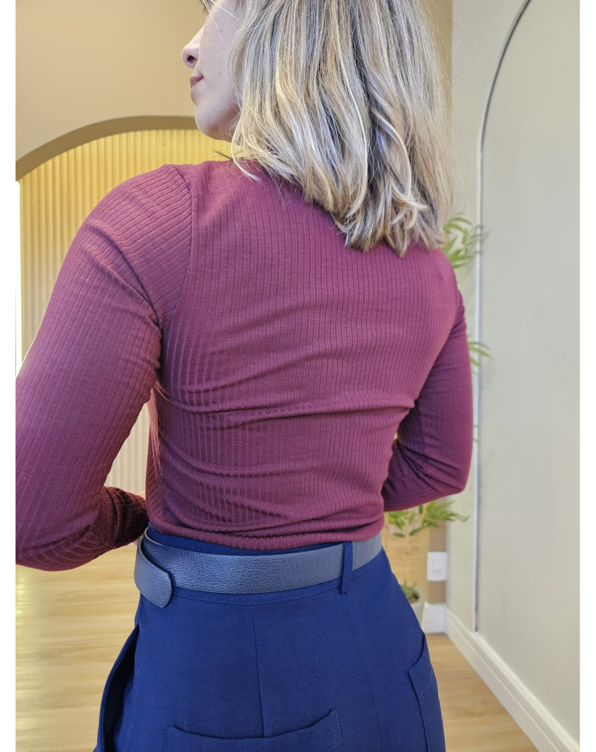Blusa Maya manga longa