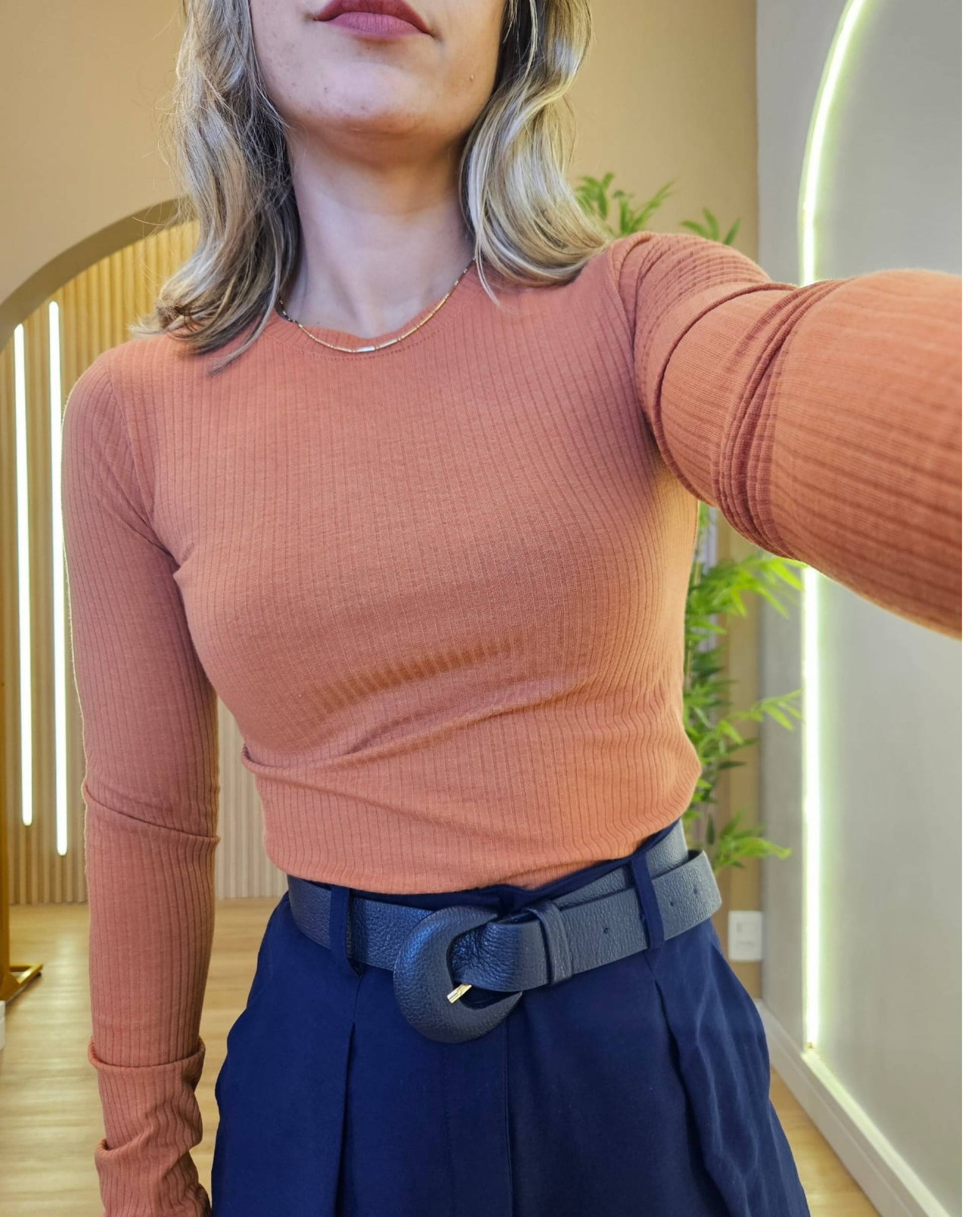 Blusa Maya manga longa