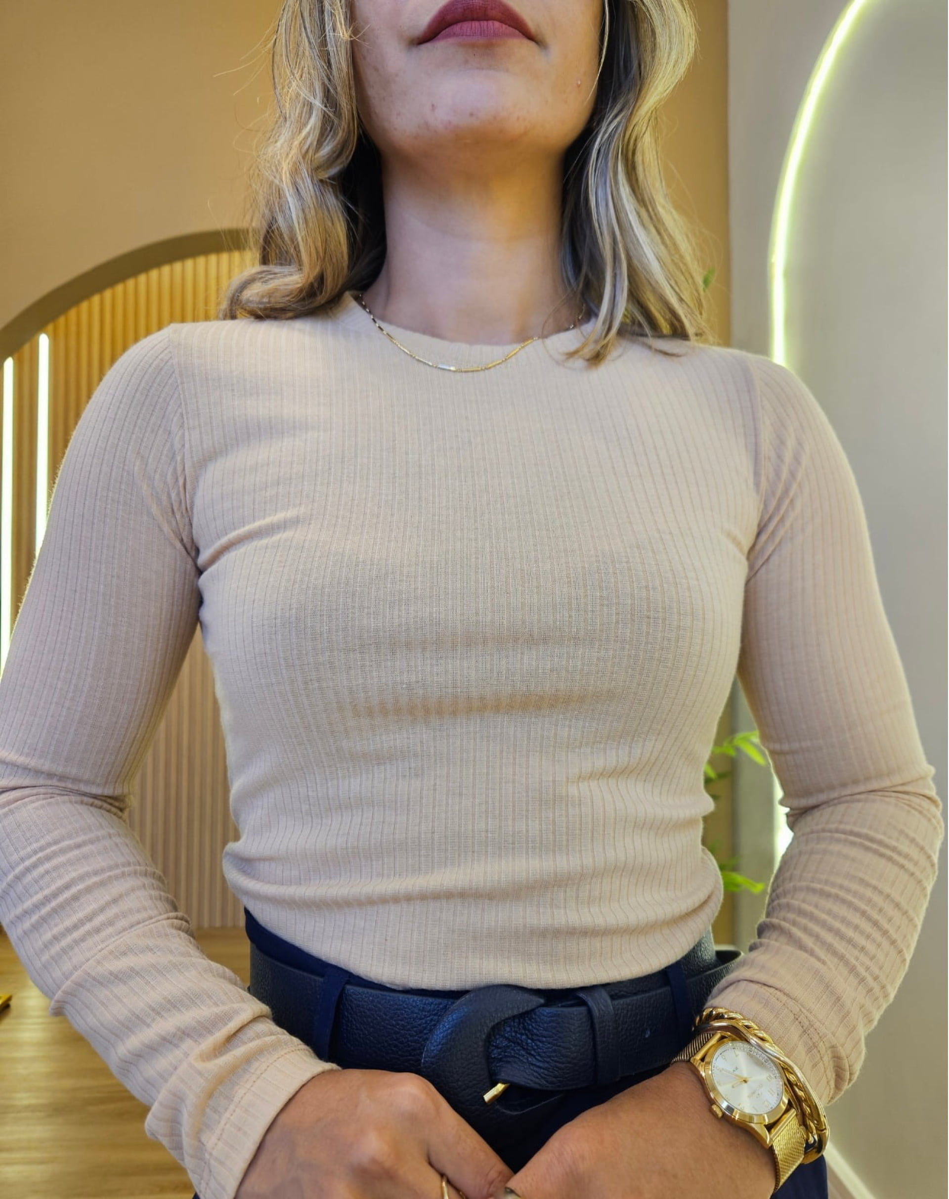 Blusa Maya manga longa
