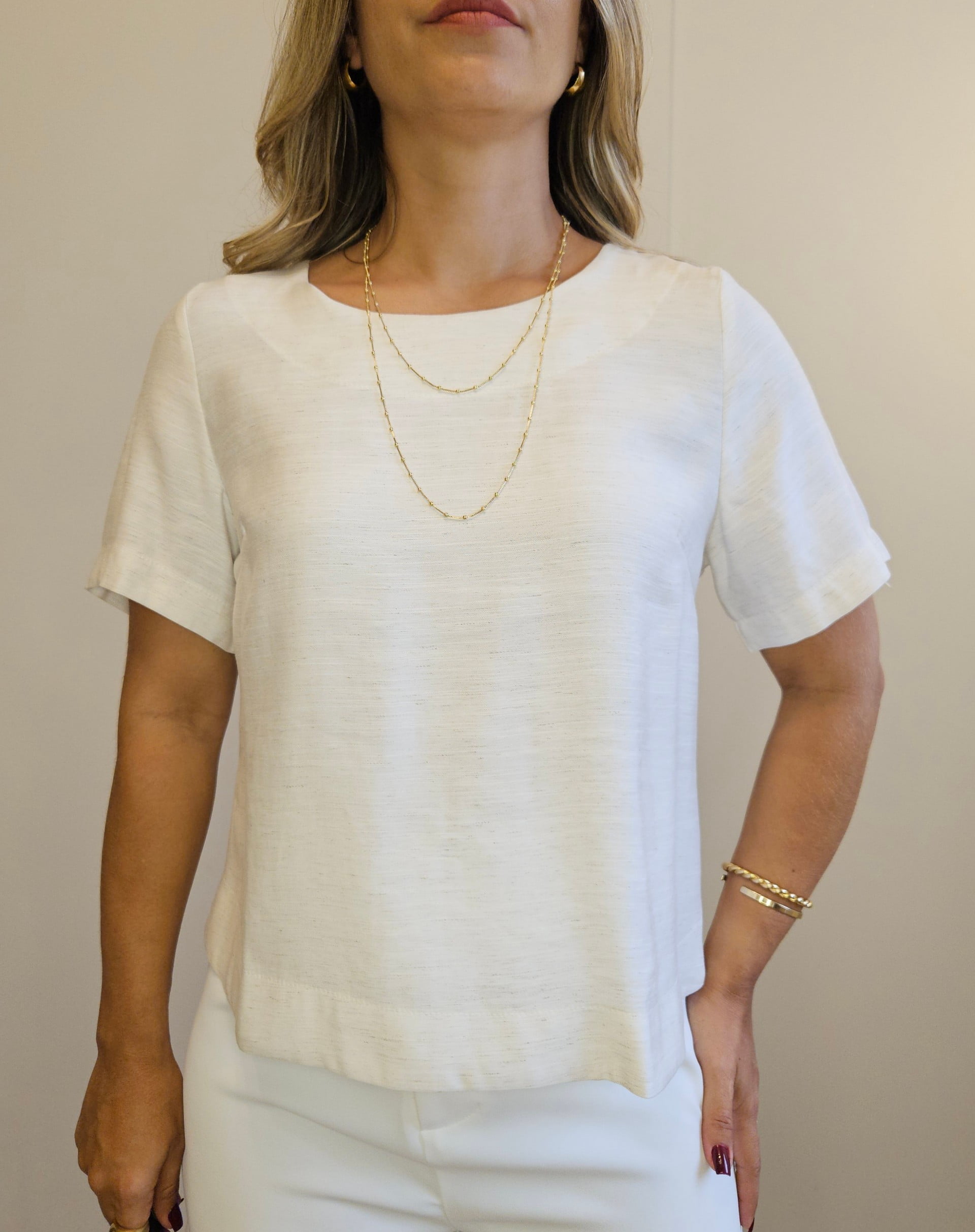 Blusa nubia em viscolinho