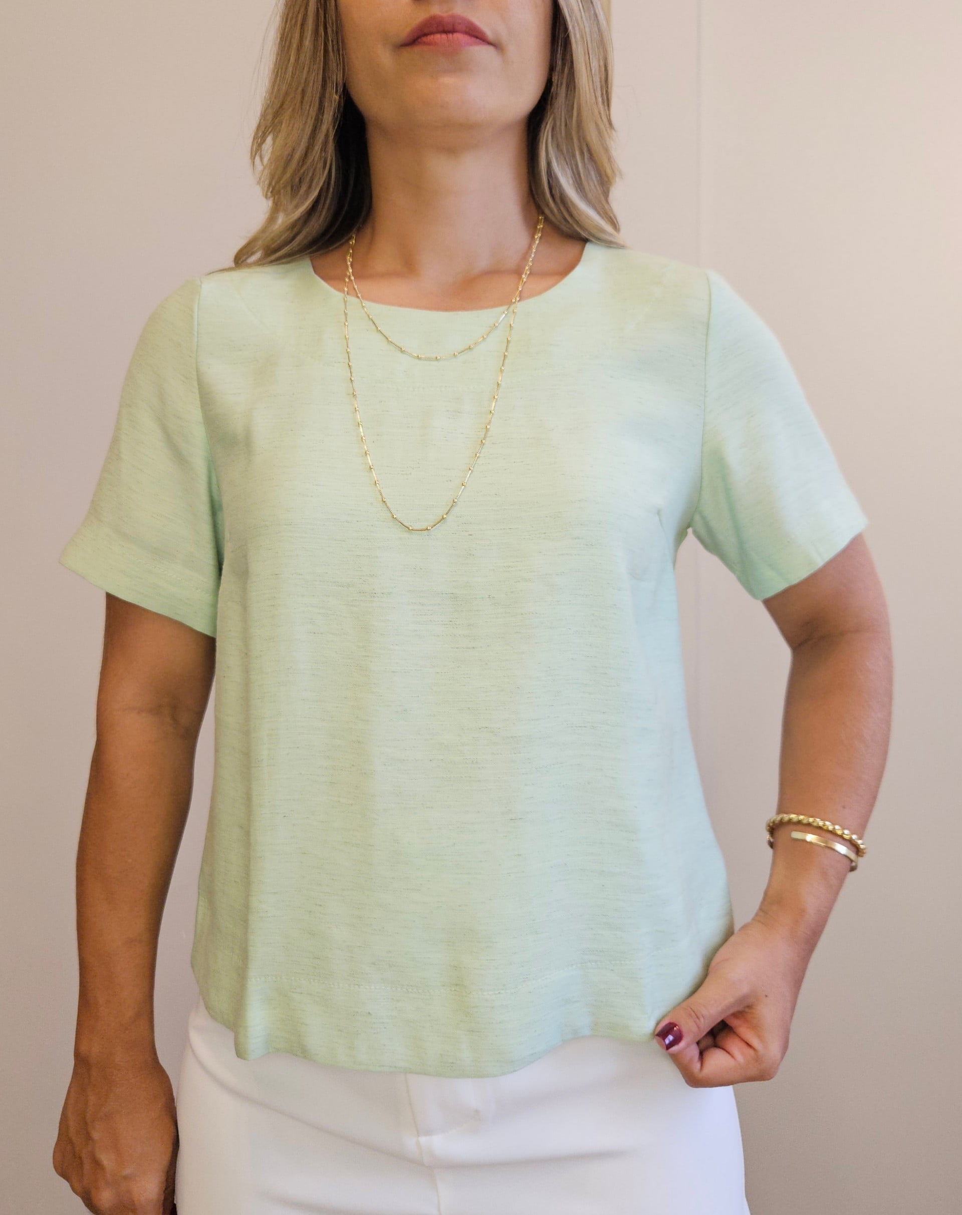 Blusa nubia em viscolinho