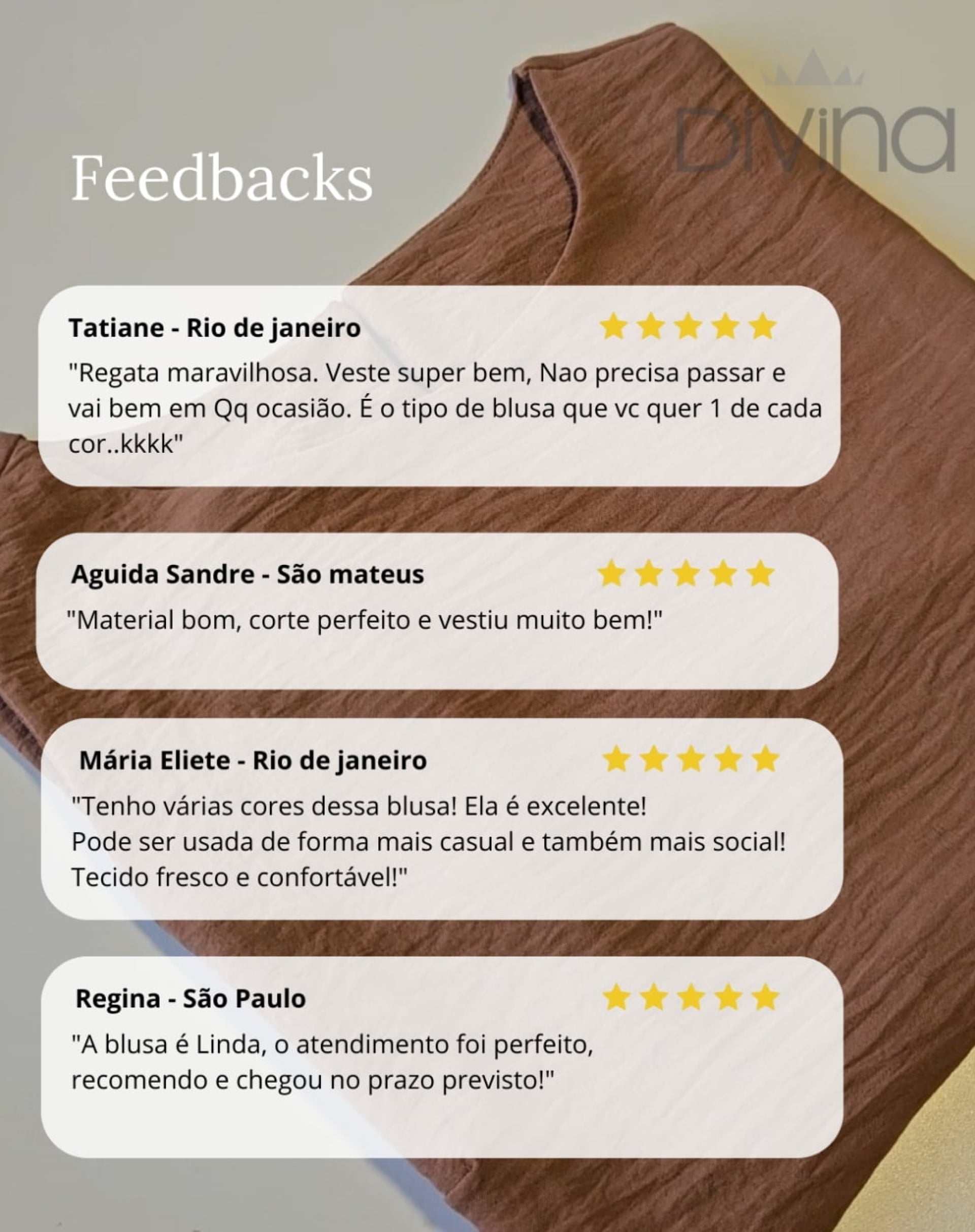 Regata Alça larga Luisa