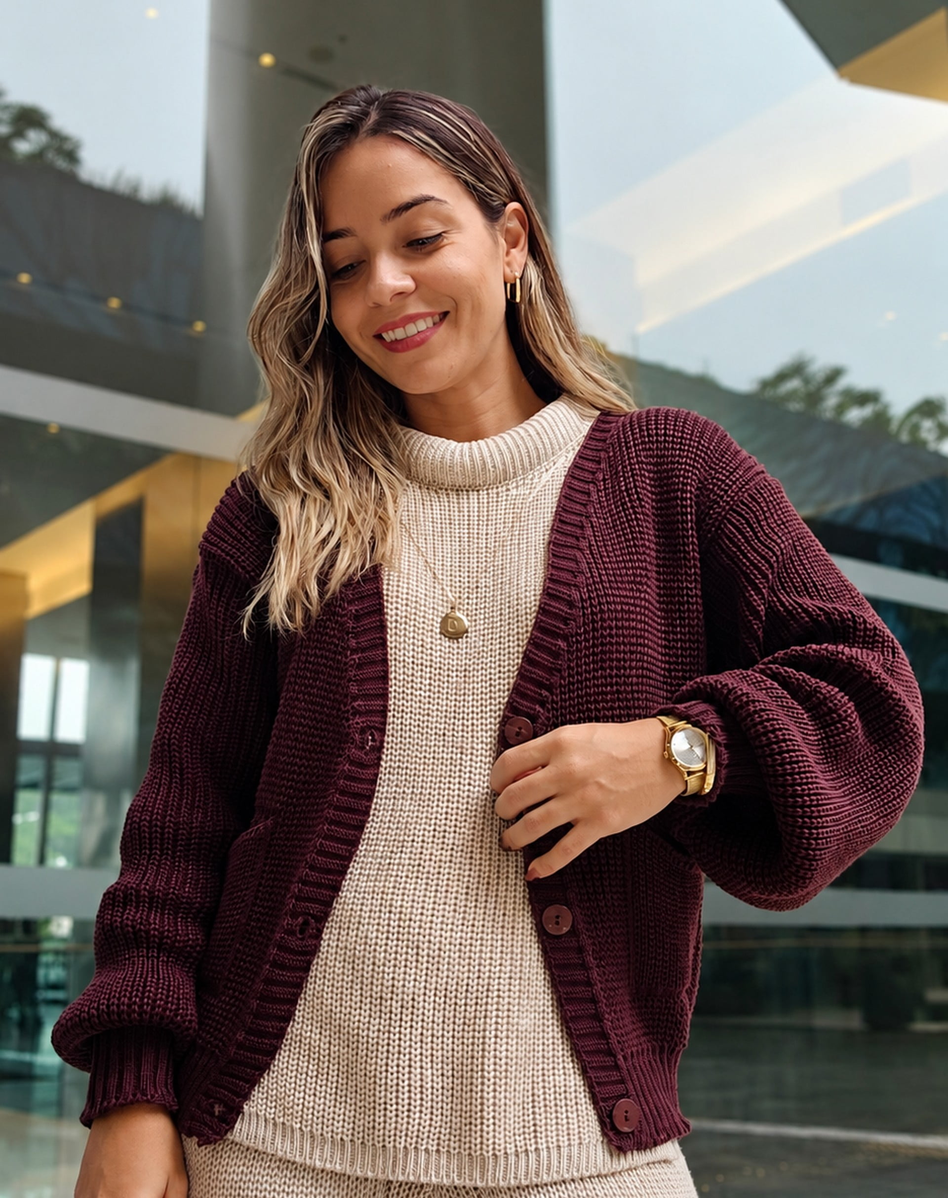 Casaco Dani em tricot