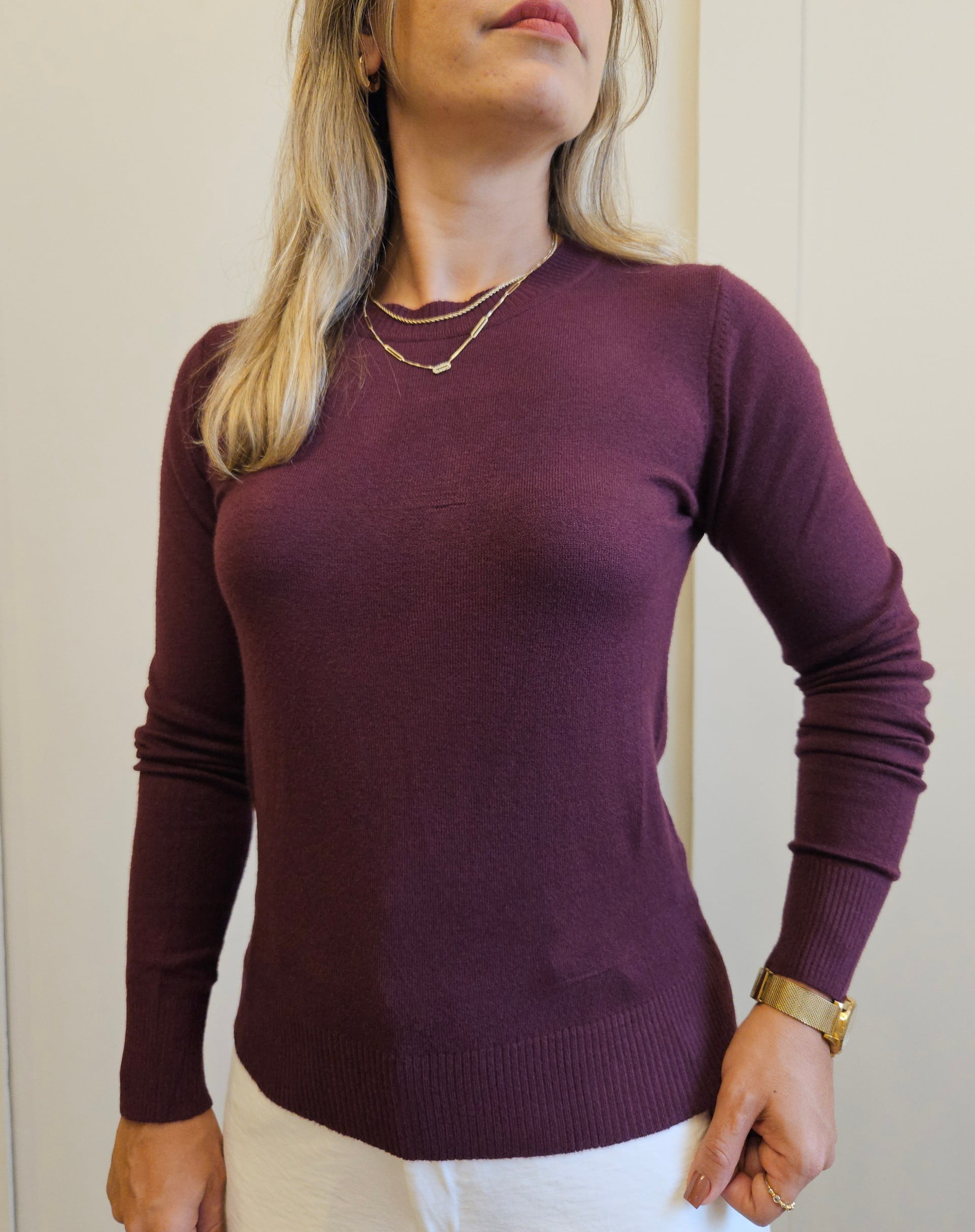 Sueter julia em tricot modal Sueter julia em tricot modal