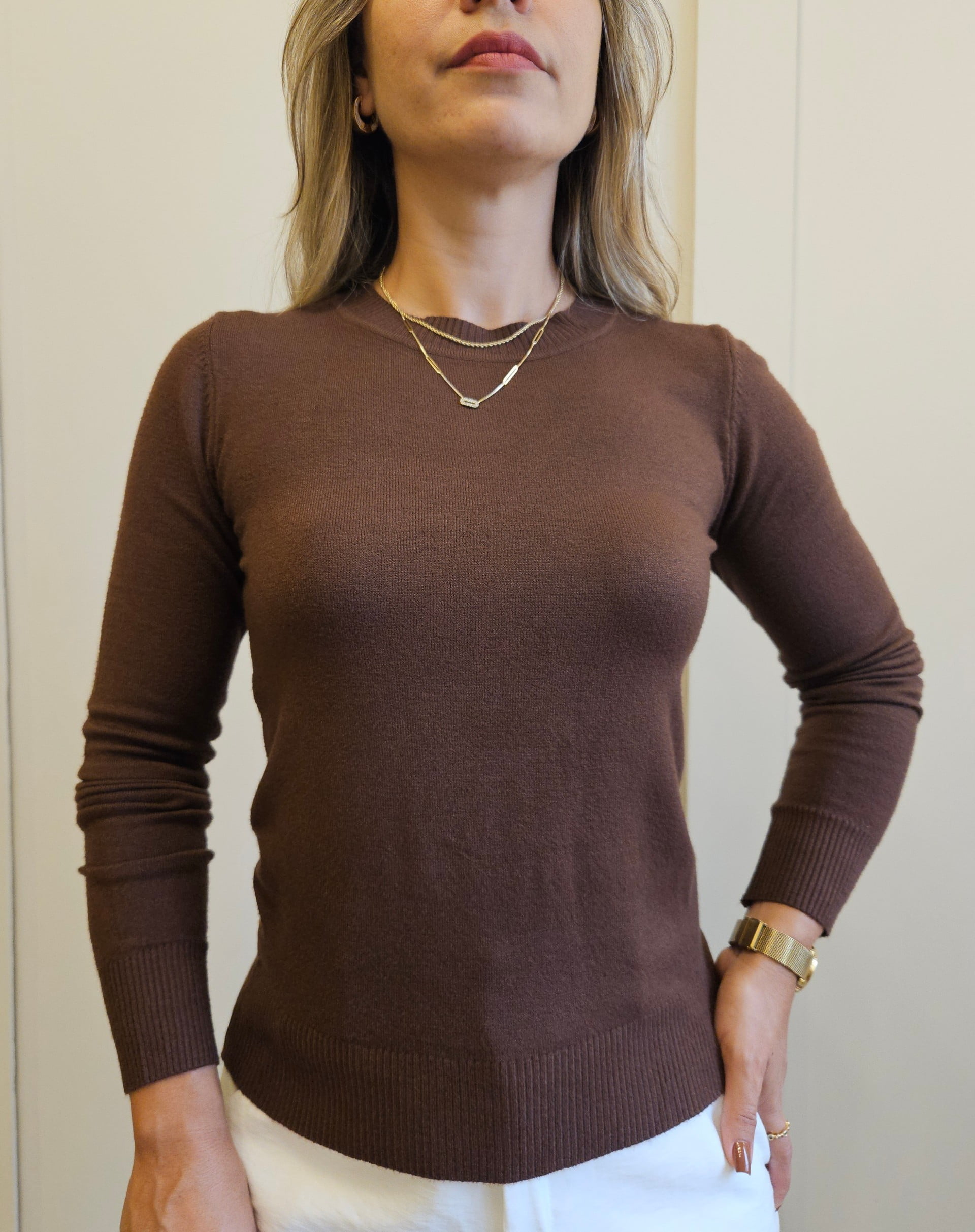 Sueter julia em tricot modal